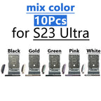 10Pcs mix color SIM SD Dual Card Phone Card Tray Holder Adapter For Samsung S23 S24 S25 Plus S23 Ultra Sim Card Drawer Slot Tray