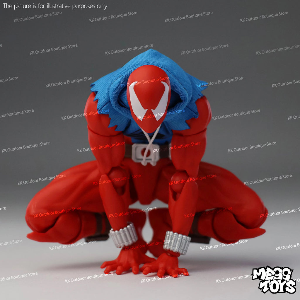 In Stock Mess Toys Scarlet Hero Scarlet Spider Man Messtoys Spiderman Anime Action Figure Figurine Statue Model Gifts Kids Toys