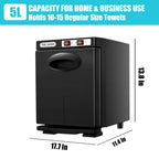 5L UV Sterilizer Hot Towel Cabinet Hot Bath Towel Warmer with Aluminum Chamber Fast Heating for Facial Spa Hair Beauty Salon