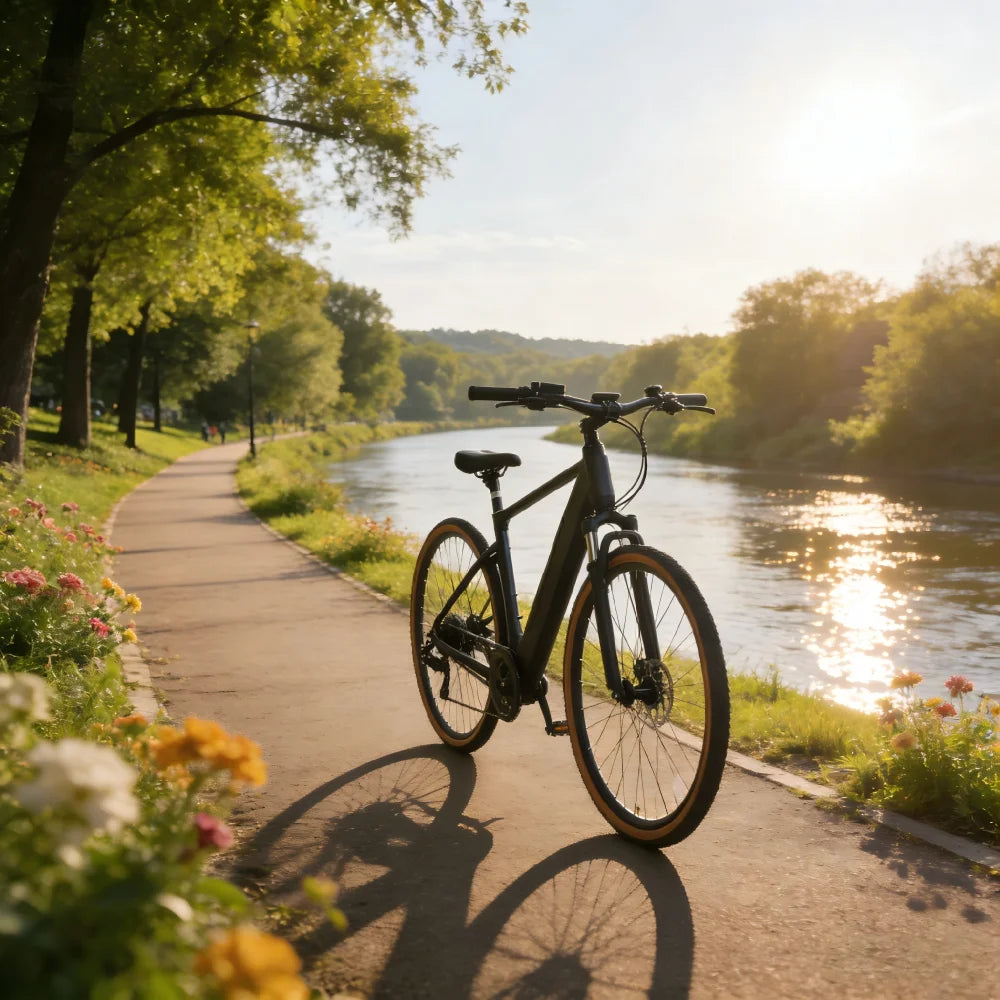 YANGOR 250W Electric Bike, 28" Ultra-Light Frame, Long Range, city & Road Bicycle, Suitable for Both Men and Women E-bike CE EU