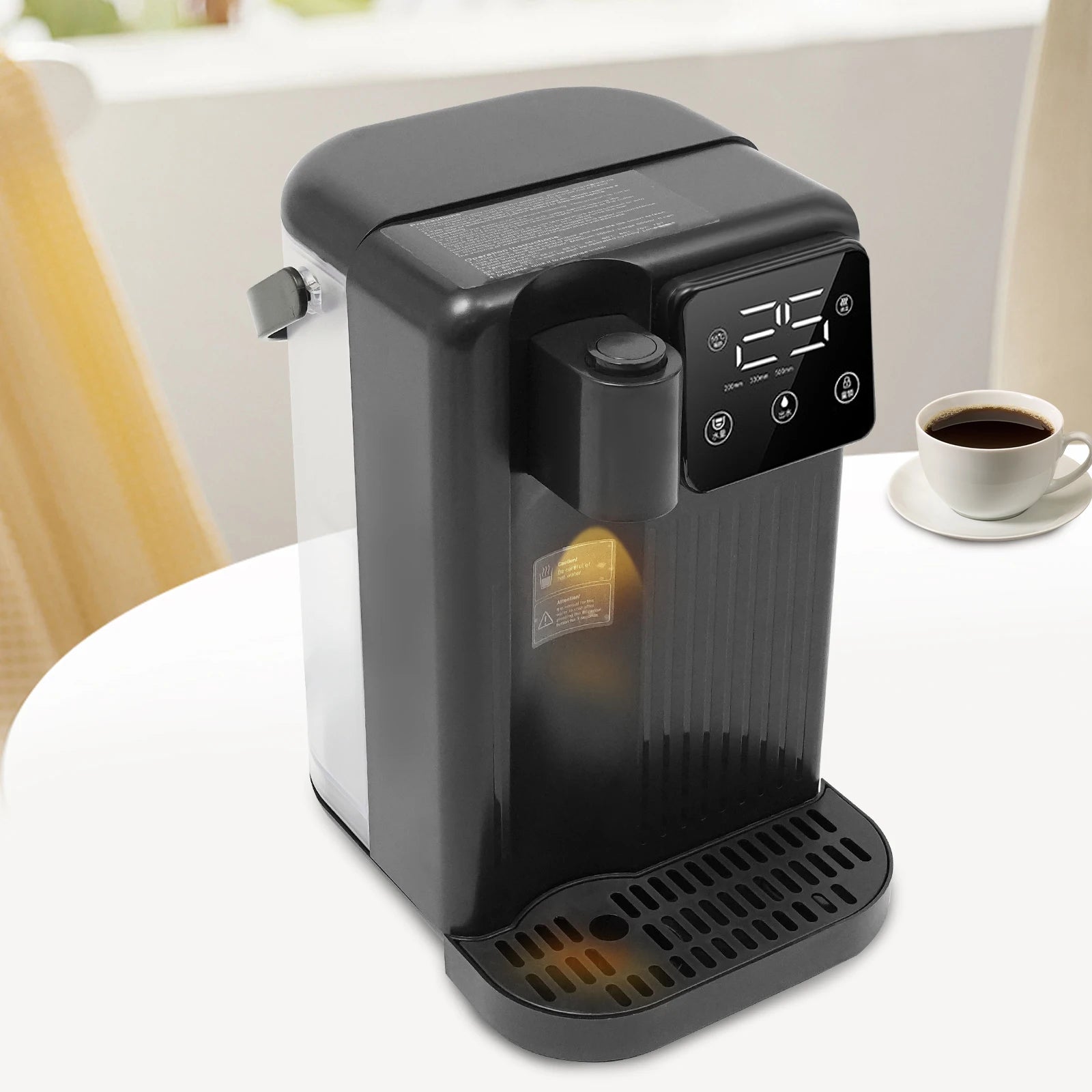 1700W 3L Instant Hot Water Dispenser 3s Heat LED Touch Screen Electric Kettle 25-99°C Temp Control EU Plug for Home Office Black Secondary image