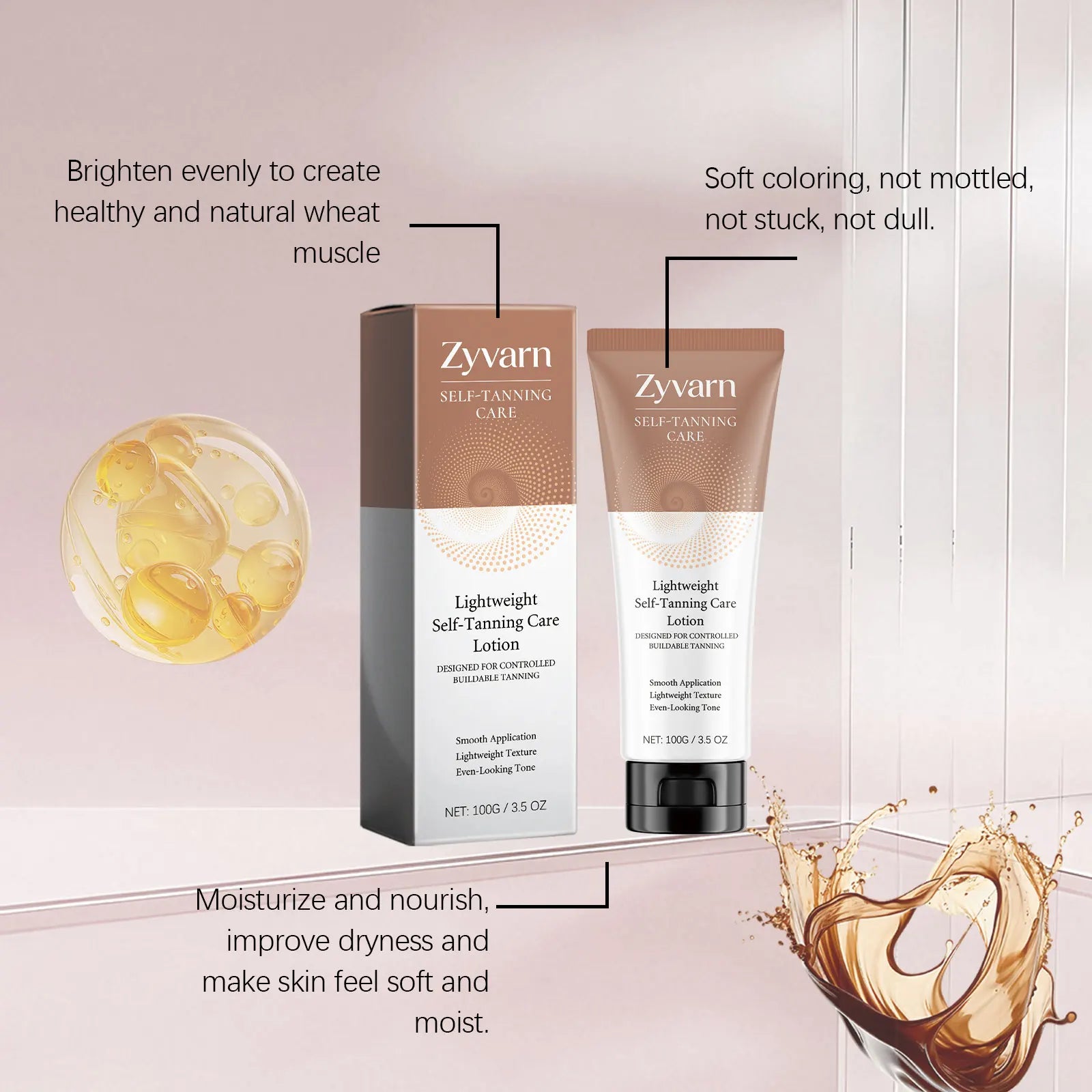 Self-Tanning Care Lotion Gentle Self-Tanning Care Lotion for Natural Sun-Kissed Skin