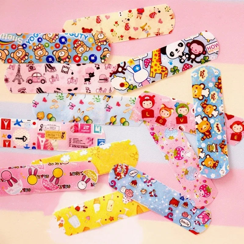 60/120/240/360/480pcs Cartoon Pattern Waterproof Hemostasis Band Aid Stickers for Kids Adhesive Bandage Wound Plaster First Aid