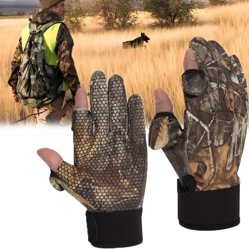 Autumn Winter Full Finger Hunting Gloves Touchscreen Anti-slip Protection Sports Fishing Gloves Hunting Outdoor Walking Gloves Main image