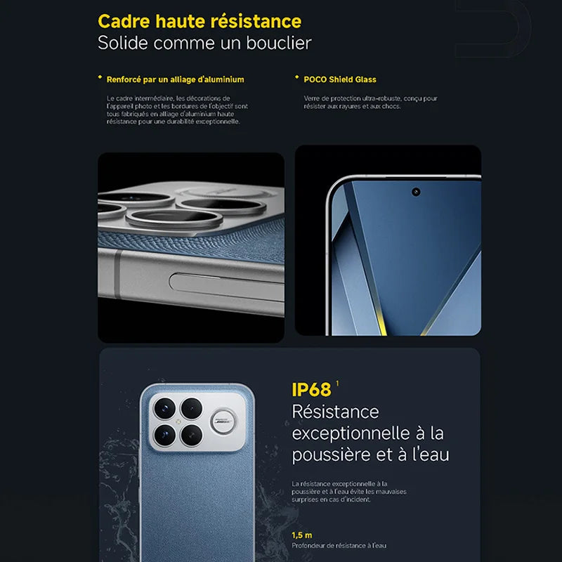 POCO F8 Ultra 5G, NFC,16+512GB,6.9" 120Hz AMOLED Screen,50 MP Light Fusion 950 Sensor with OIS, 6500 mAh Battery, IP68