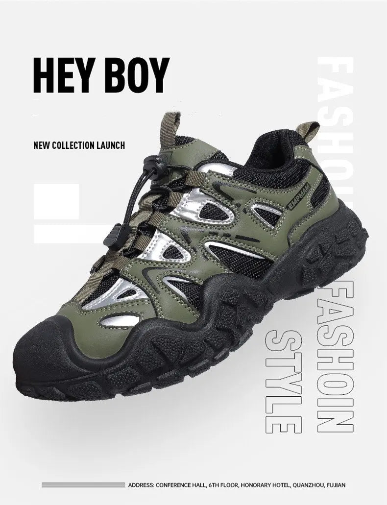 Spring Summer Fashion Pink Women's Hiking Sneakers Comfortable Non-slip Trekking Shoes Trainers Man Outdoor Sports Sneakers Men