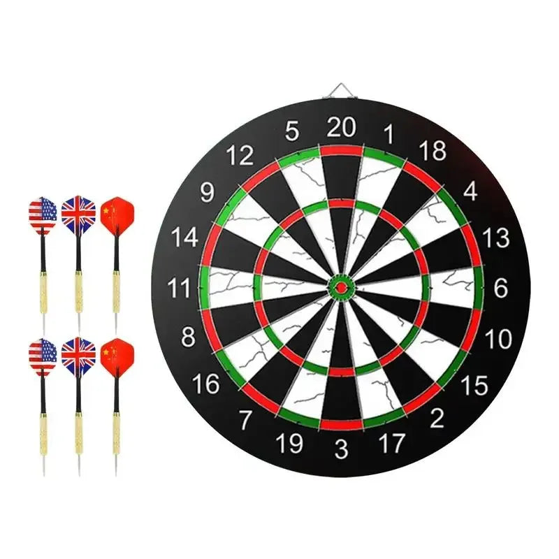 Pro Flocking Dartboard 15-Inch Tournament Indoor Hanging Target Game with 6 Darts - Stable Board for Christmas Birthday Parties Ürün ana görseli