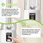 Portable Juicer Blender 450ml Juice Maker USB Rechargeable Lemon Orange Fruit Juicing Cup Electric Juice Machine Travel Juicers
