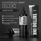 DQFART 240ml Triple Black/Withe Professional Tattoo Ink For Permanent Semi-permanent Skin Body Art Pigment Tattoo Supplies