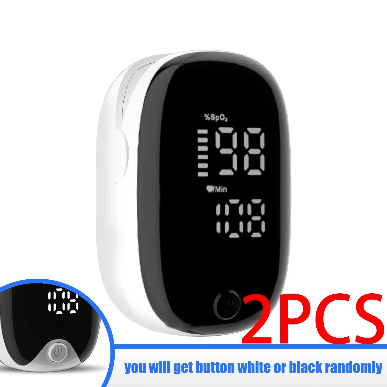 Oximeter Portable Fingertip Pulse Blood Oxygen Saturation Monitor With LED Display Fingertip Oximeter Testing SpO2 Health Care