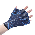 2x Swimming Hand Fins Flippers Finger Webbed Women Men Paddle Water Sport Gloves for Swimming Training Mittens