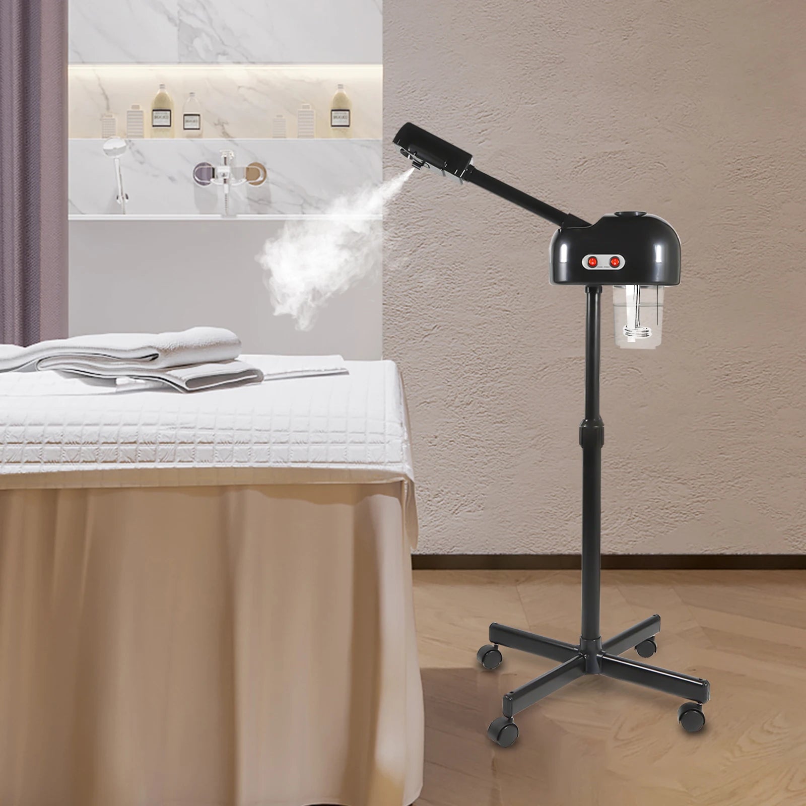 750ML Professional Facial Steamer, 800W Adjustable Skin Care Equipment, Steamer for Salon Beauty and Spa Shop