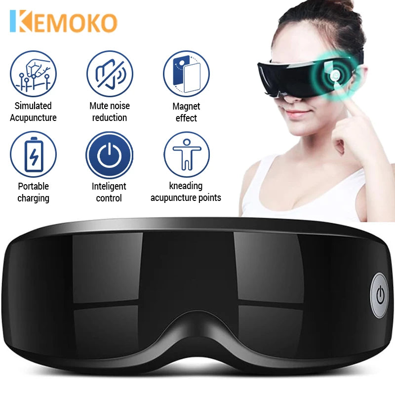 Eye Massager 9 Modes Magnetic Therapy Vibrator Smart Eye Massage Instrument Removal Relieves Fatigue Eyeball Massage Health Care Ürün ana görseli