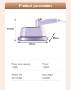 Handheld Vertical Garment Steamer Mini Travel Clothes Ironing Machine Fast-Heat Travelling Fabric Steam Iron Wet Cleaning Brush