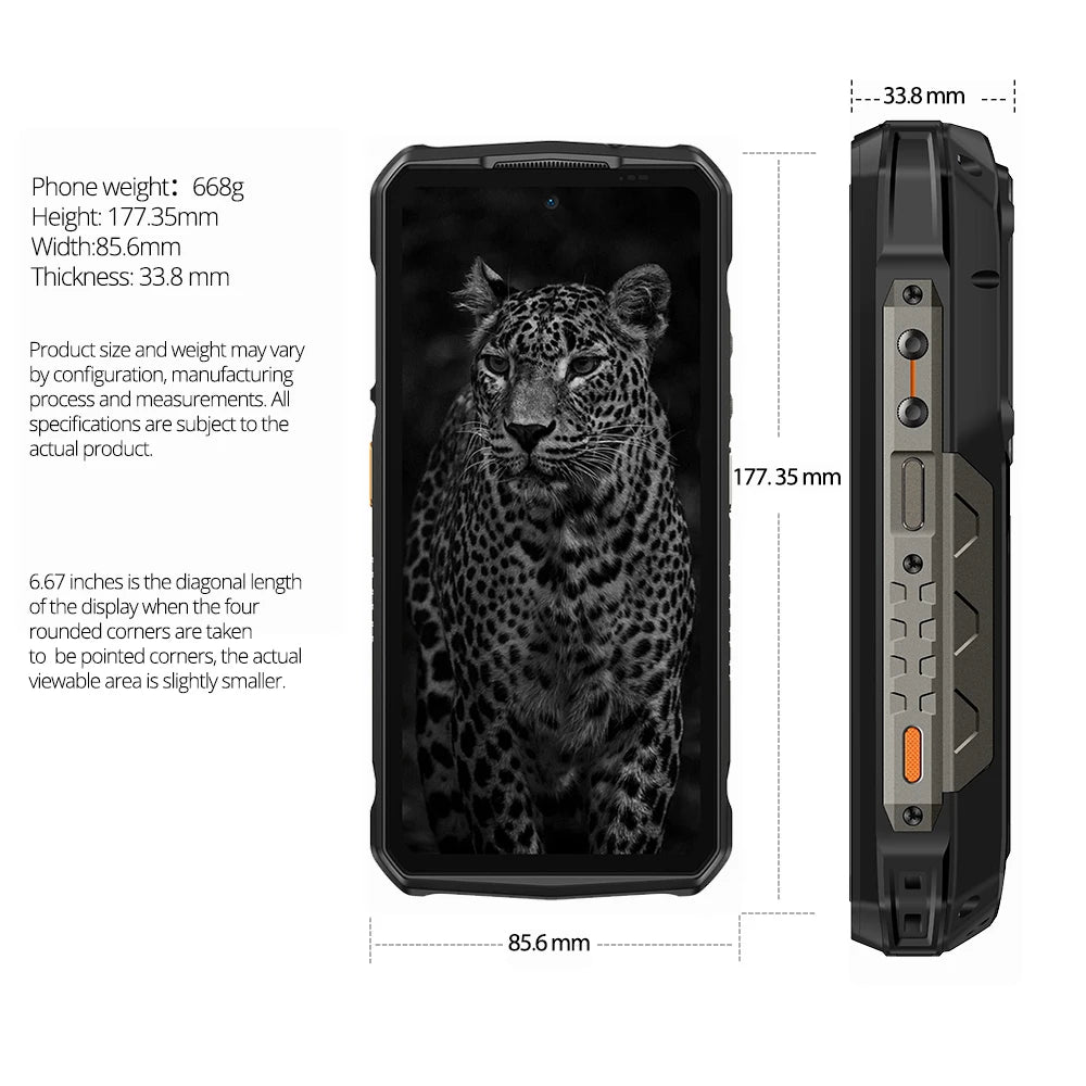Ulefone Armor 29 Pro 5G AI Rugged Phone 6.67" 120Hz Up to 32GB RAM 512GB ROM 21200mAh 120W 64MP Night Vision Mobile Phone