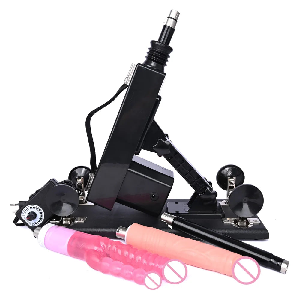 ROUGH BEAST Sex Machine for Women and Men with Dildo Attachment Automatic Masturbation Machine 3XLR Connector Sex Toys Products
