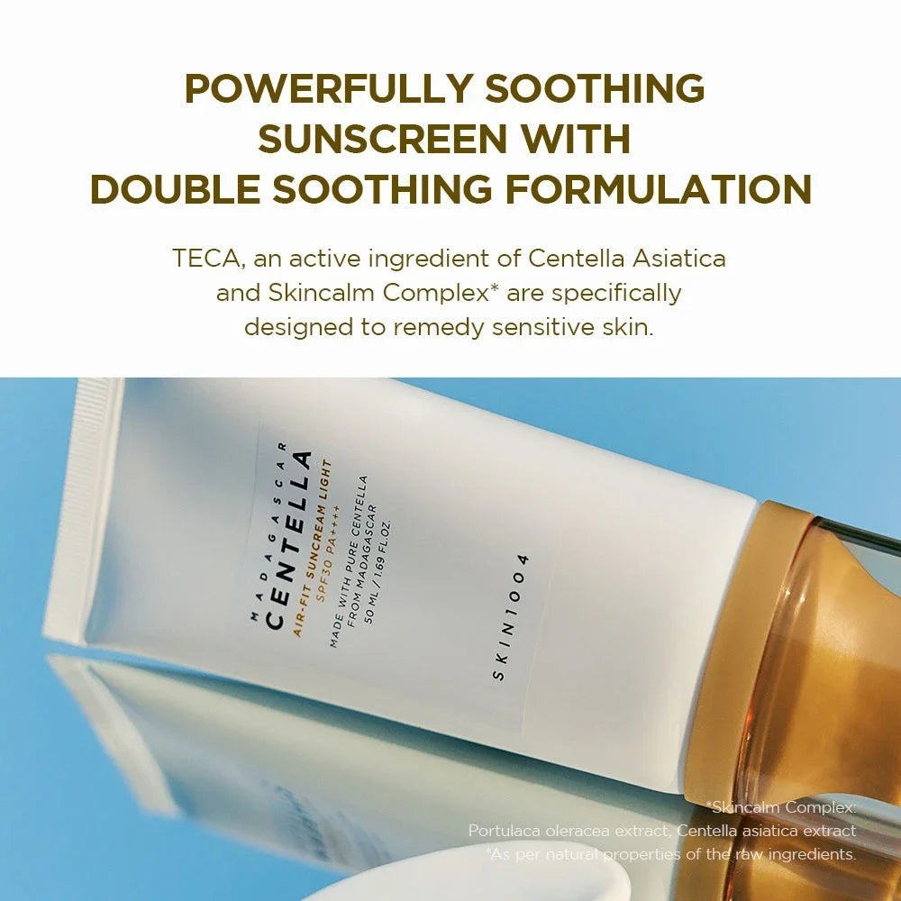 Korean Skincare Sunscreen Series,Centella Sun Serum Sunscreen,Hyalu Cica Water Fit Air Suncream ToneUp Brightening Sunblock 50ml