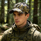 Men's 3D Leaves Ghillie Camo Baseball Cap, Tactical Hunting Hat for Fishing & Outdoor