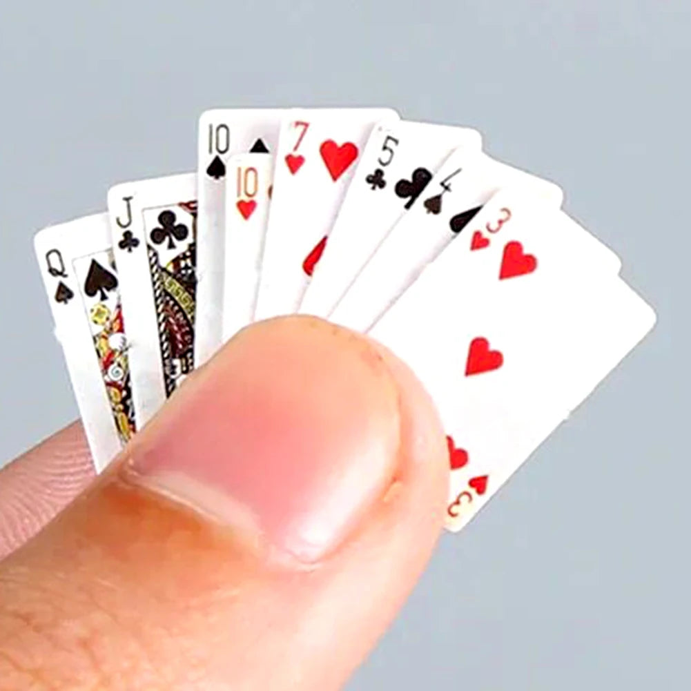 Small Mini Pokers House Portable Poker Chips Clear Playing Cards For Family Game Juegos de mesa Ürün ana görseli