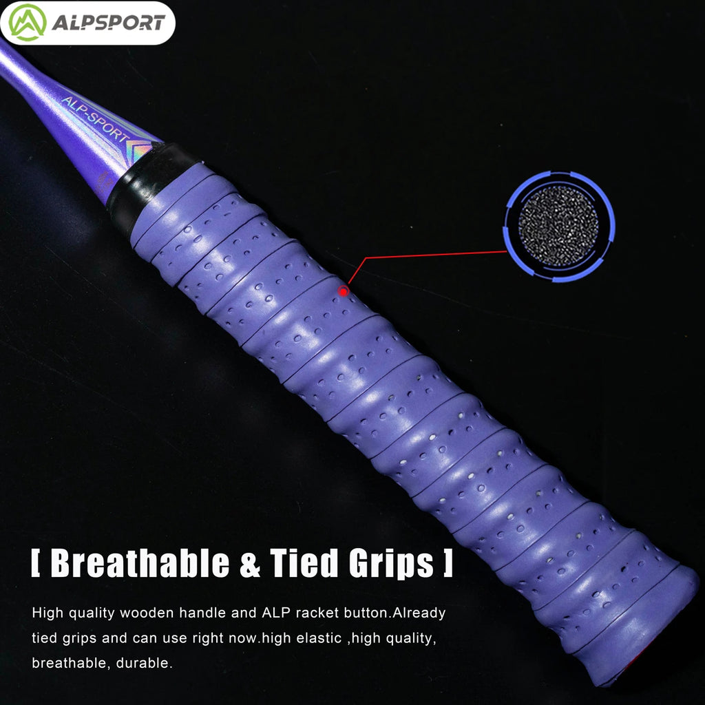 ALP GJ 10U Ultralight 52g T800 Bow And Arrow Badminton Racket Authentic Tensile Force 13kg Outdoor Sports Carbon Fiber Titanium