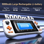 K56 Android 14 portable gaming console with 5.5-inch touchscreen and over 50 retro video game emulators for DC/MAME/SS