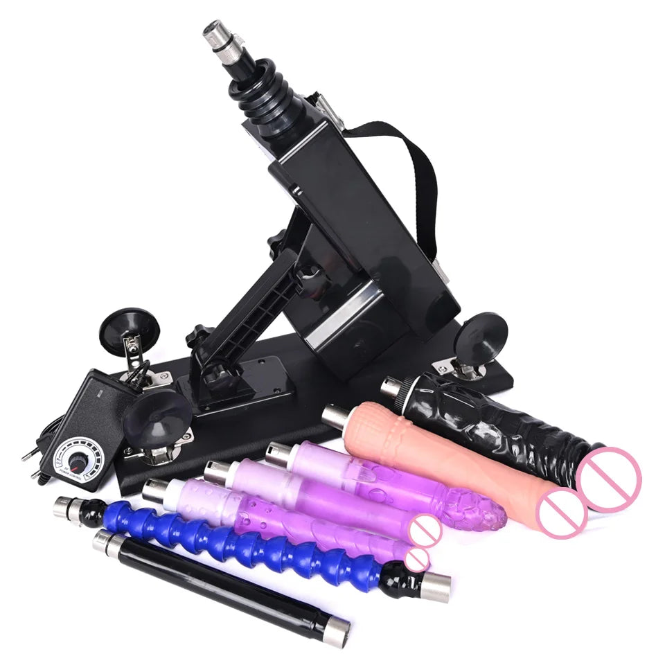 ROUGH BEAST Sex Machine for Women and Men with Dildo Attachment Automatic Masturbation Machine 3XLR Connector Sex Toys Products