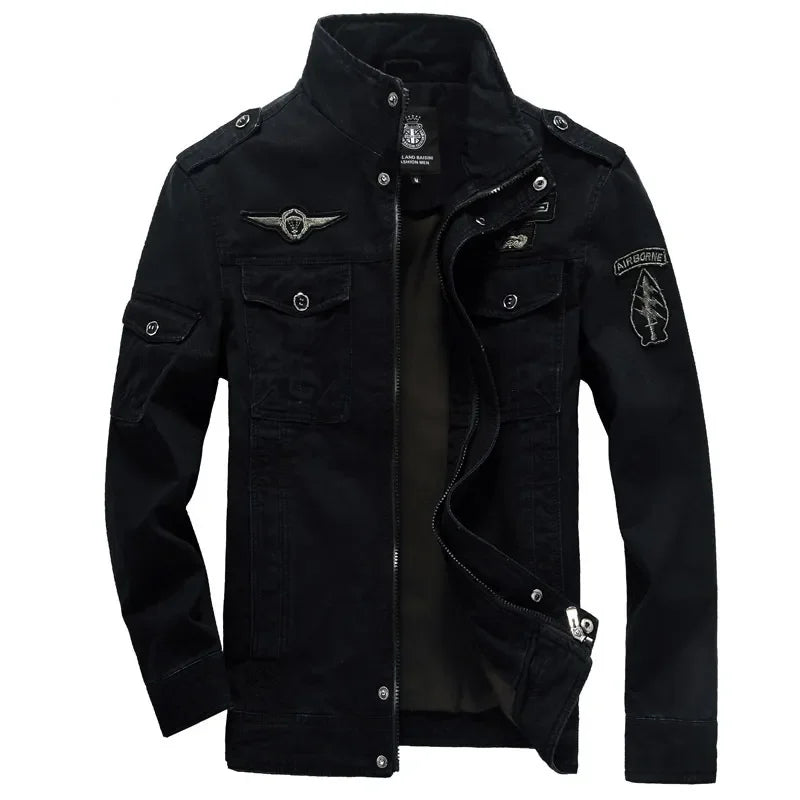 2024 new Spring Autumn Men's Bomber Jacket Casual Male Tactical Coats Baseball Slim Outwear Windbreaker Tooling Jackets