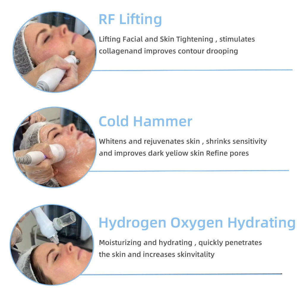 7 in 1 Dermabrasion Peel Spa Facial Machine Skin Rejuvenation Hydro Dermabrasion Hydro Aqua Face Deep Cleaning Skin Care Device