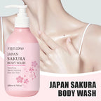 Sakura Shower Gel Long Moisturizing Smooth Long Lasting Fragrance Gentle Foam Body Cleansing Bath Product 200ml