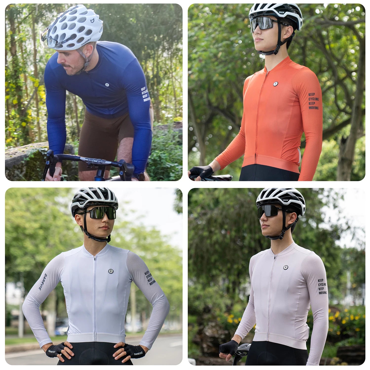 DAREVIE Cycling Jersey Small Size SPF 50+ Training Level Men Women Long Sleeves Cycling Jersey Breathable Man Cycling Maillott