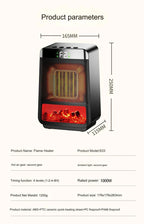 Portable Electric Heater Portable Desktop 1000W PTC Heating Fan Warm Air Blower for Household Office Mini Space Heater