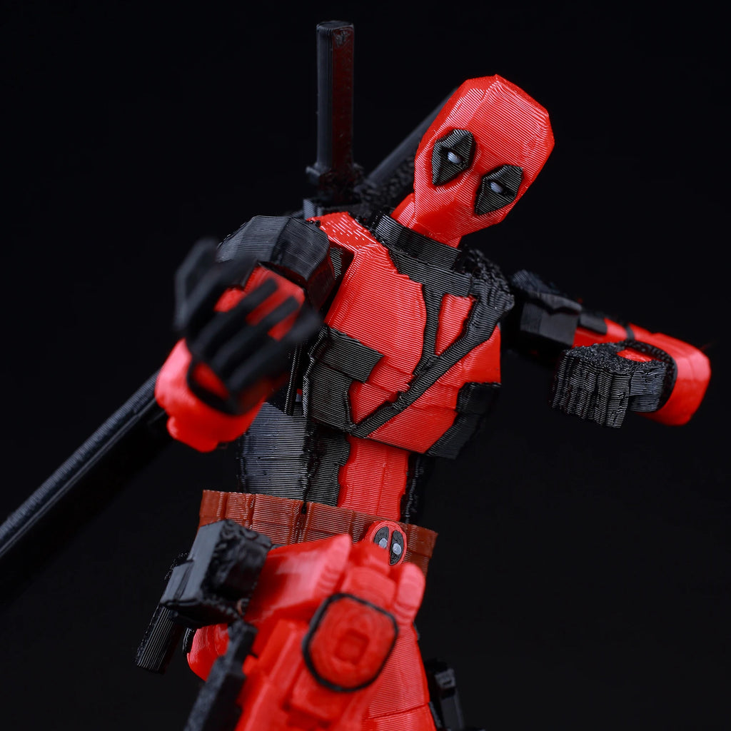 9L3D Printed Deadpool Wolverine Batman Spider-Man Venom Action Figures Dummy13 Lucky13 T13  Anime Model Toys Collectors Gifts