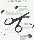 Rhino Medical Scissors Trauma Shears 18.5cm Bandage Shears Emergrncy Scissors Fluoride-Coated Stainless Steel