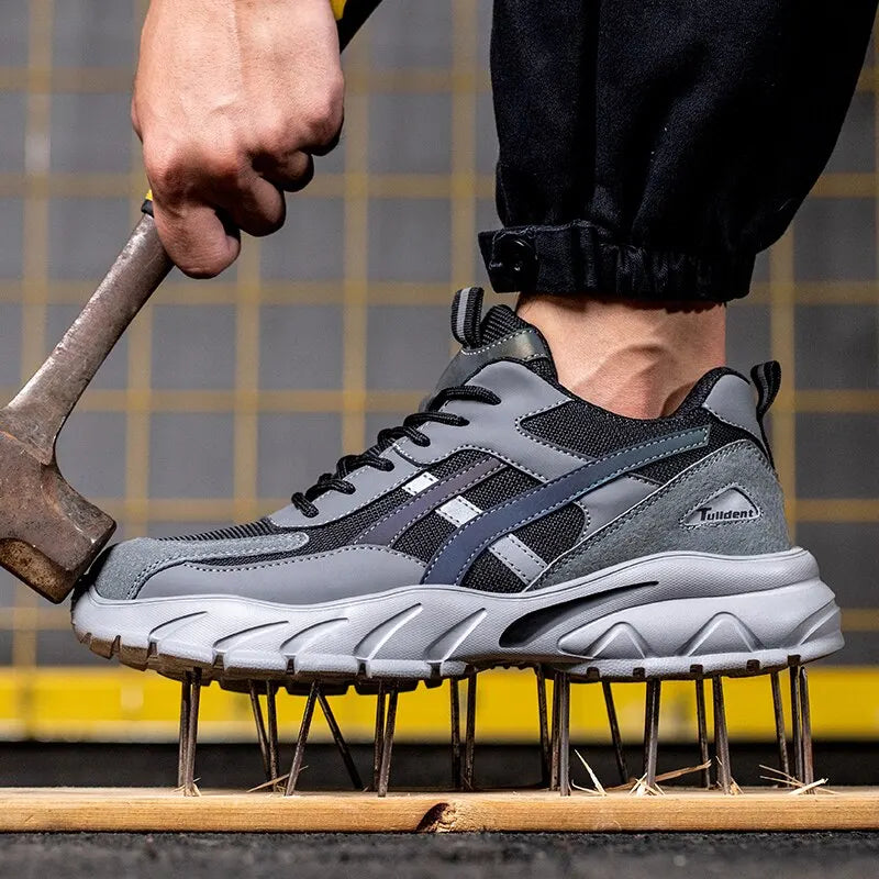 Man Safety Shoes Puncture-Proof Work Sneakers Lightweight Work Shoes Men Steel Toe Shoes Safety Boots Indestructible Shoes Secondary image