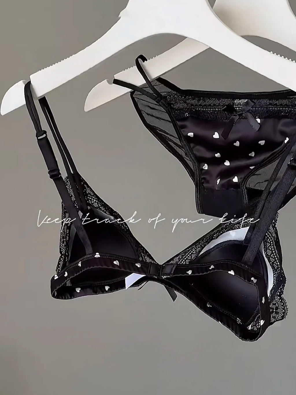 French Style Sweet Triangle Cup Lingerie Set Women Satin Lace Wireless Small Bust Gathered Thin Fabric Sexy Soft Underwear S-XL