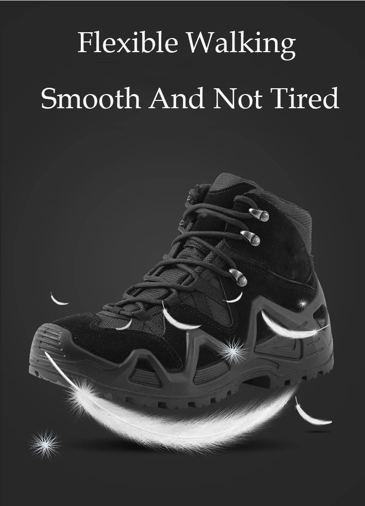 Men Casual Hunting Ankle Boots Outdoor Tactical Hiking Man Boot  Hunting Work Boots for Motorcycle Shoes Botas Militares