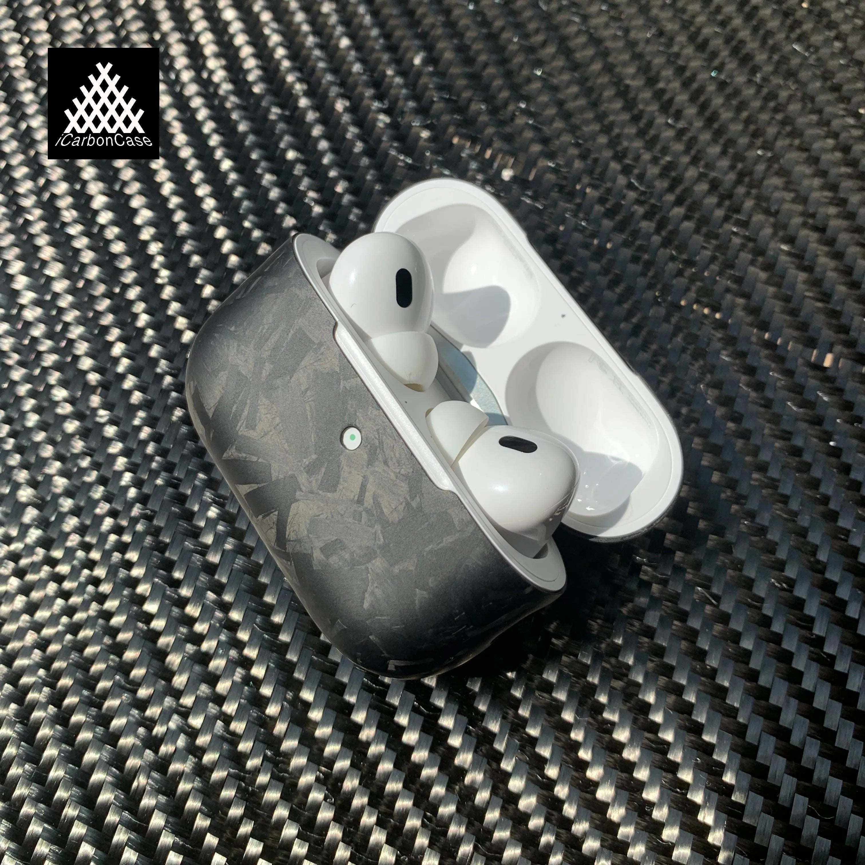 Matte Real Forged Carbon Fiber Case for Apple AirPods Pro 3 2 1 Airpods 3 4 Gen Light Protective Cover for Airpod Pro2 Earphone