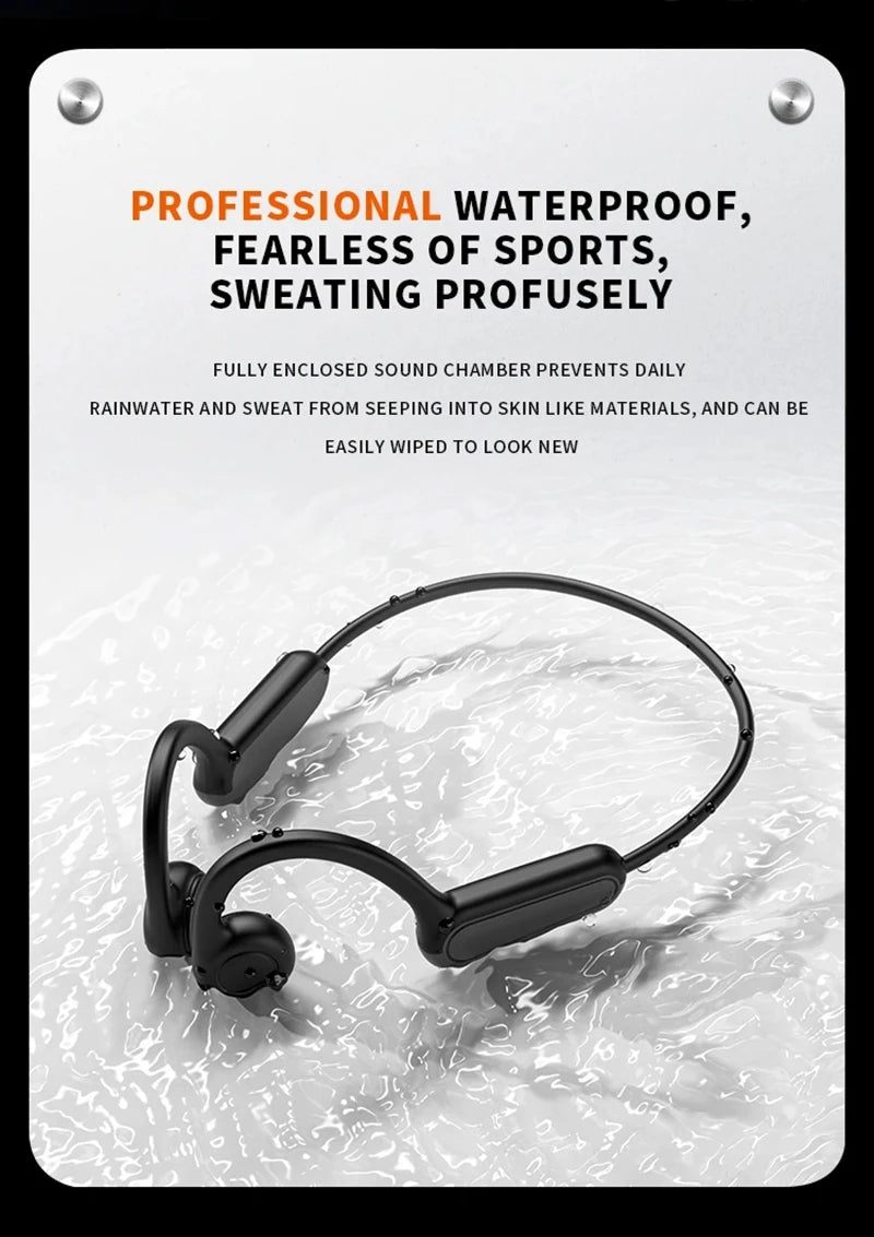 Lenovo New Real Bone Conduction Sport Headphone Wireless Earphone Bluetooth-compatible Headset Hands-free With Mic For Running