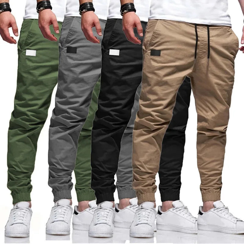 New Men's Casual Sports Pants Sweatpants Male Jogger Cargo Harem Pencil Pants Trousers Multi-pocket Sweatwear Ürün ana görseli
