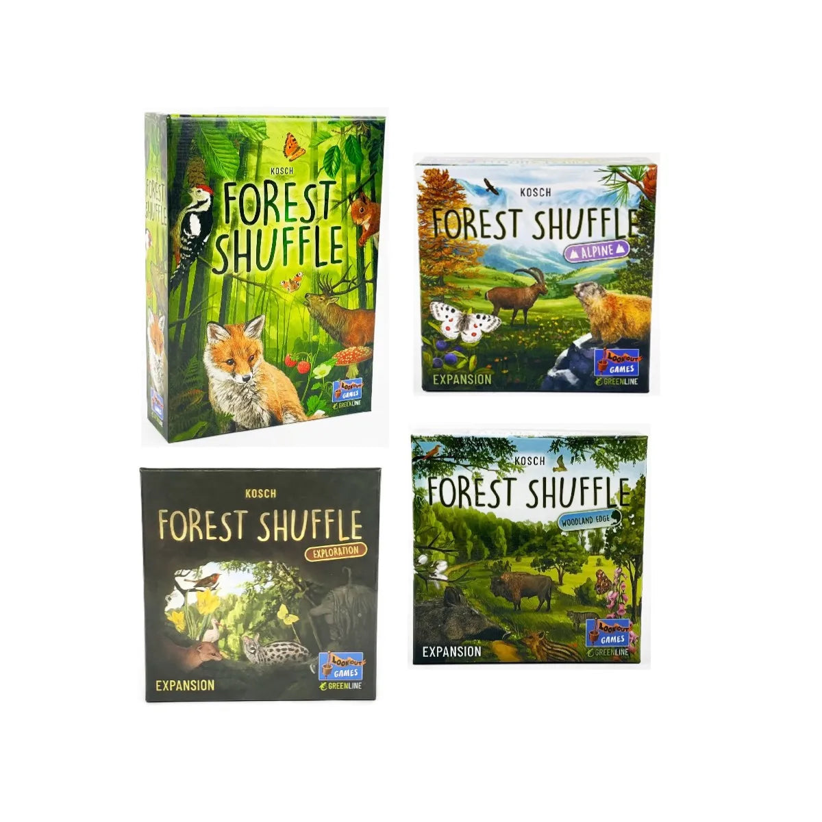 Forest Shuffle Card Game - Clever Strategy Game Fun Family Game for Kids and Adults - Woodland Edge、ALPINE、Expansion Game Ürün ana görseli