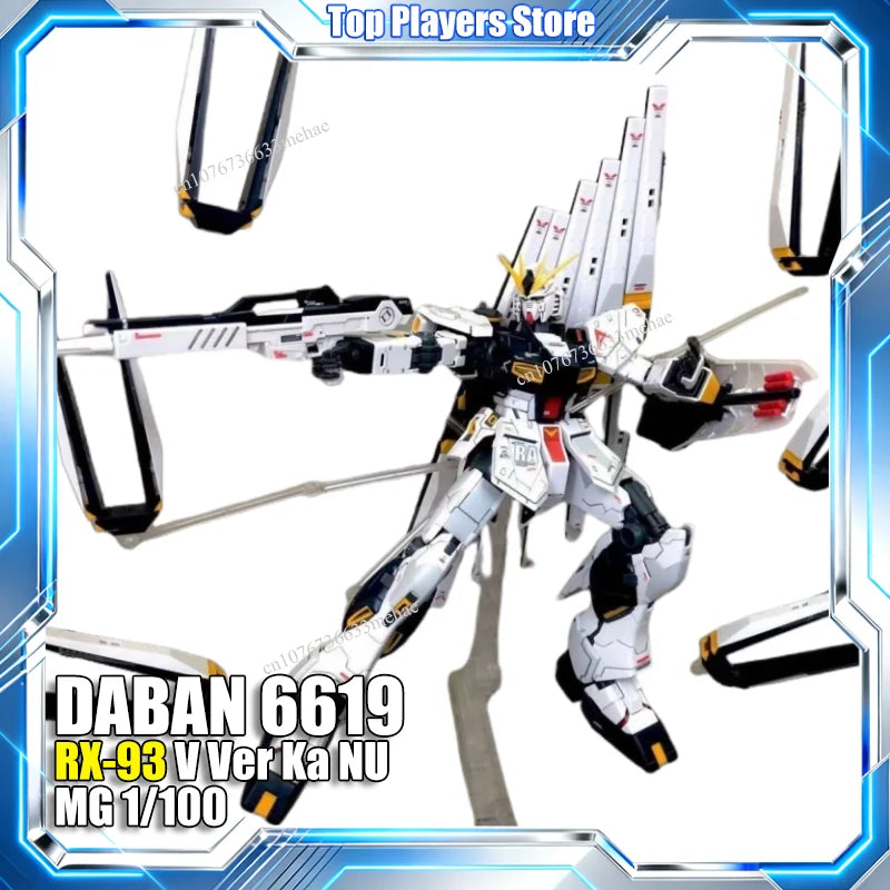 DABAN 6619 RX-93 V Ver.Ka NU MG 1/100 Assembly Model Kit Toys Action Figure Robot Plastic Model Mecha Gifts In Stock Ürün ana görseli