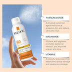 EELHOE Sun Protection Face Spray, Hydrating Moisturizer with UV Filter Lightweight Daily SPF60 Mist for Sensitive Skin Oil-Free