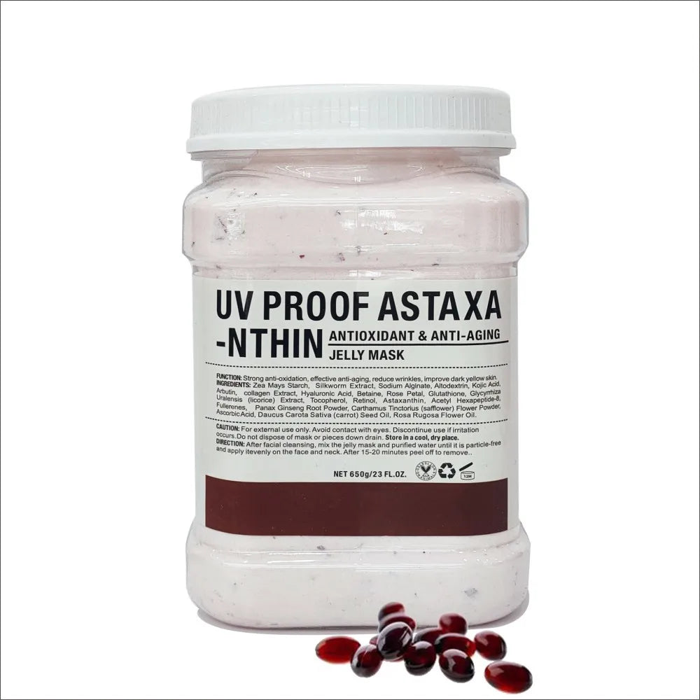 650g Arbutin Rose Jelly Mask Powder DIY Masks Peel Off Vitamin C Hyaluronic Acid Facial Skin Care 24K Gold Mud Mask