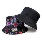 Classic Popular Funny Novelty 80S 90S Double-sided wear fisherman hat Outdoor Leisure Sunscreen Sun Hat Men Women bucket hats
