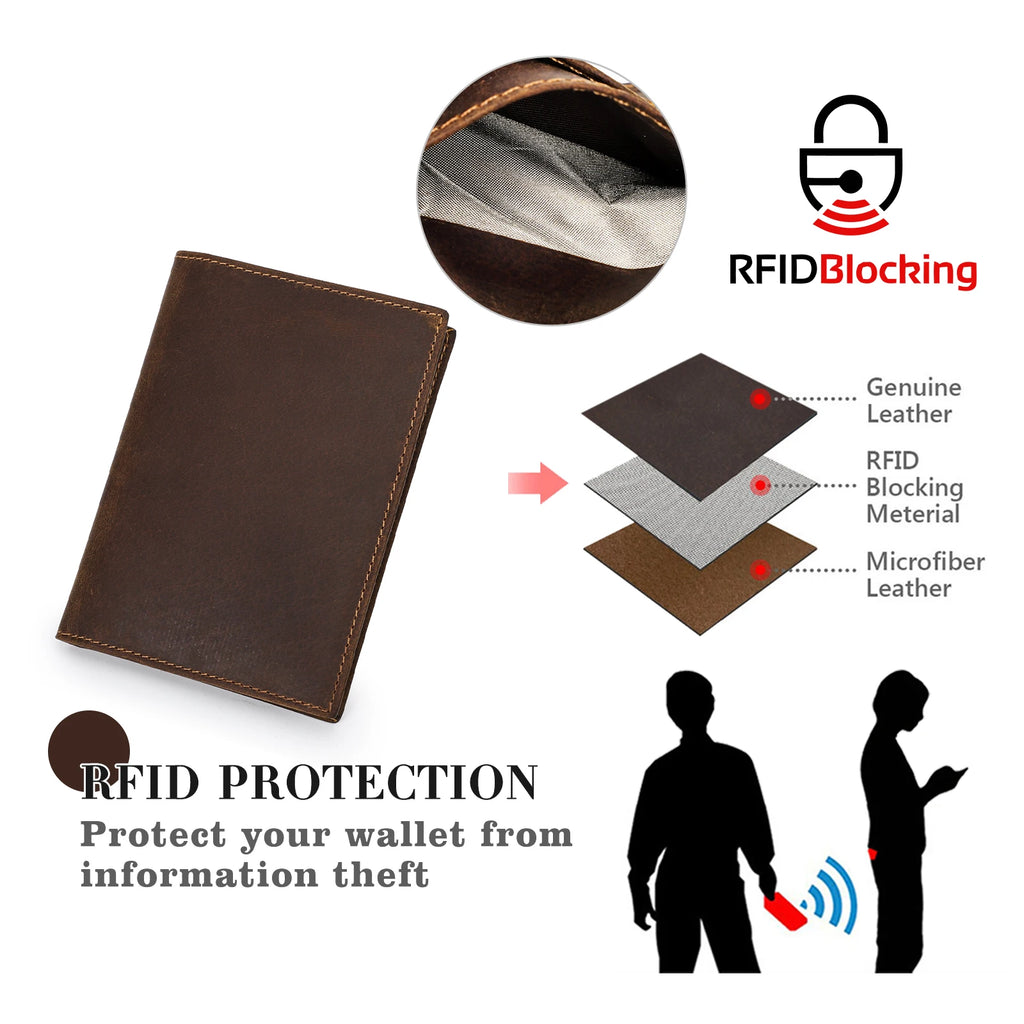 Customized Passport Cover Wallet Genuine Leather Protective Cover With Airtag Case Travel Card Holder Rfid Men Women