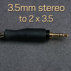 OPENHEART 16 Core Headphone Cable 1 to 2 jack dual 3.5/2.5/4.4mm/XLR Balance Cable For HIFIMAN DENON Replacement Cable 2m 3m