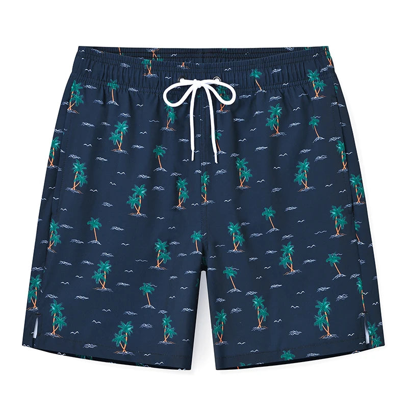 DATIFER 2026 latest Fashion Mens Shorts Polyester Long Liner 2 in 1 Traje De Baño Hombre Side Zipper Pocket Beach Gym Swimsuits