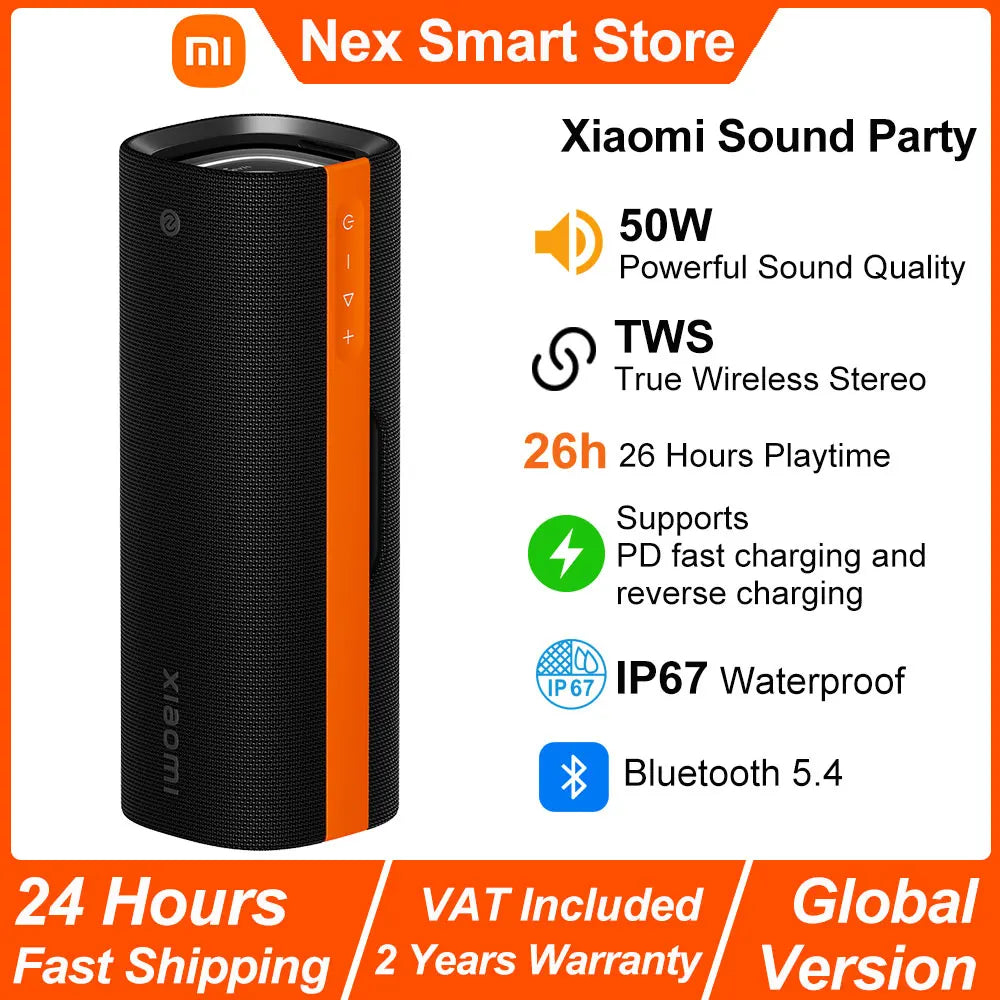 Xiaomi Sound Party, 50W Portable Bluetooth Speaker, Harman AudioEFX TWS Mode 26h Playtime, Smart Connectivity Wireless Speaker Main image
