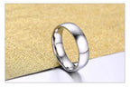 Vnox Basic Wedding Bands Rings for Women Man Customize Name Date Love Info Promise Alliance Anniversary Personalized Gift