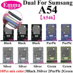 10Pcs Dual Card Phone Sim SD Card Tray For Samsung Galaxy A14 A24 A34 A54 A13 A23 A33 A53 A73 Sim Card Holder Adapter Drawer